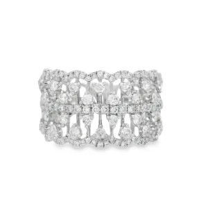 14K White Gold 1.10ct. Diamond Fashion Ring