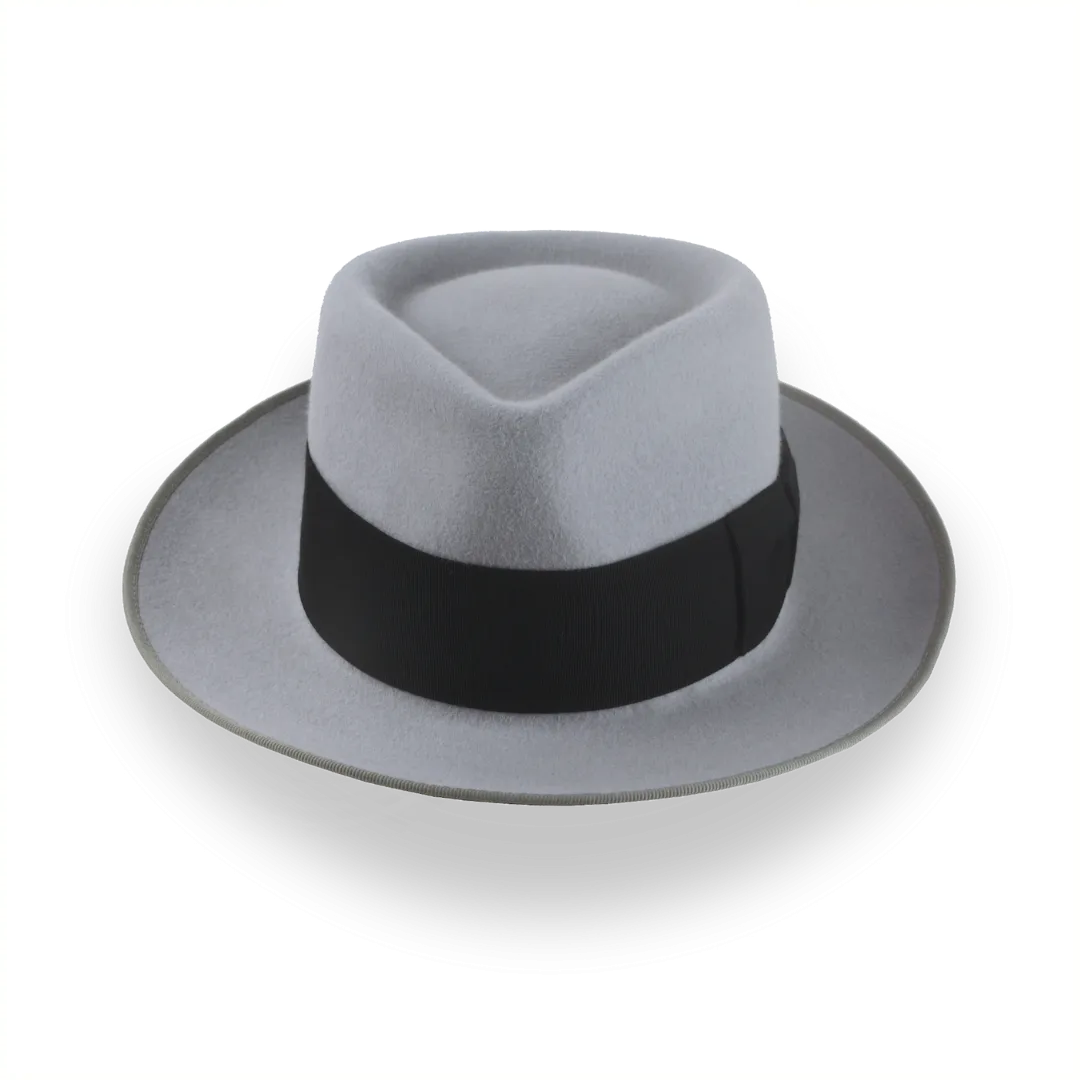 1940s Mens Grey Fedora - Custom Handcrafted | The Julep