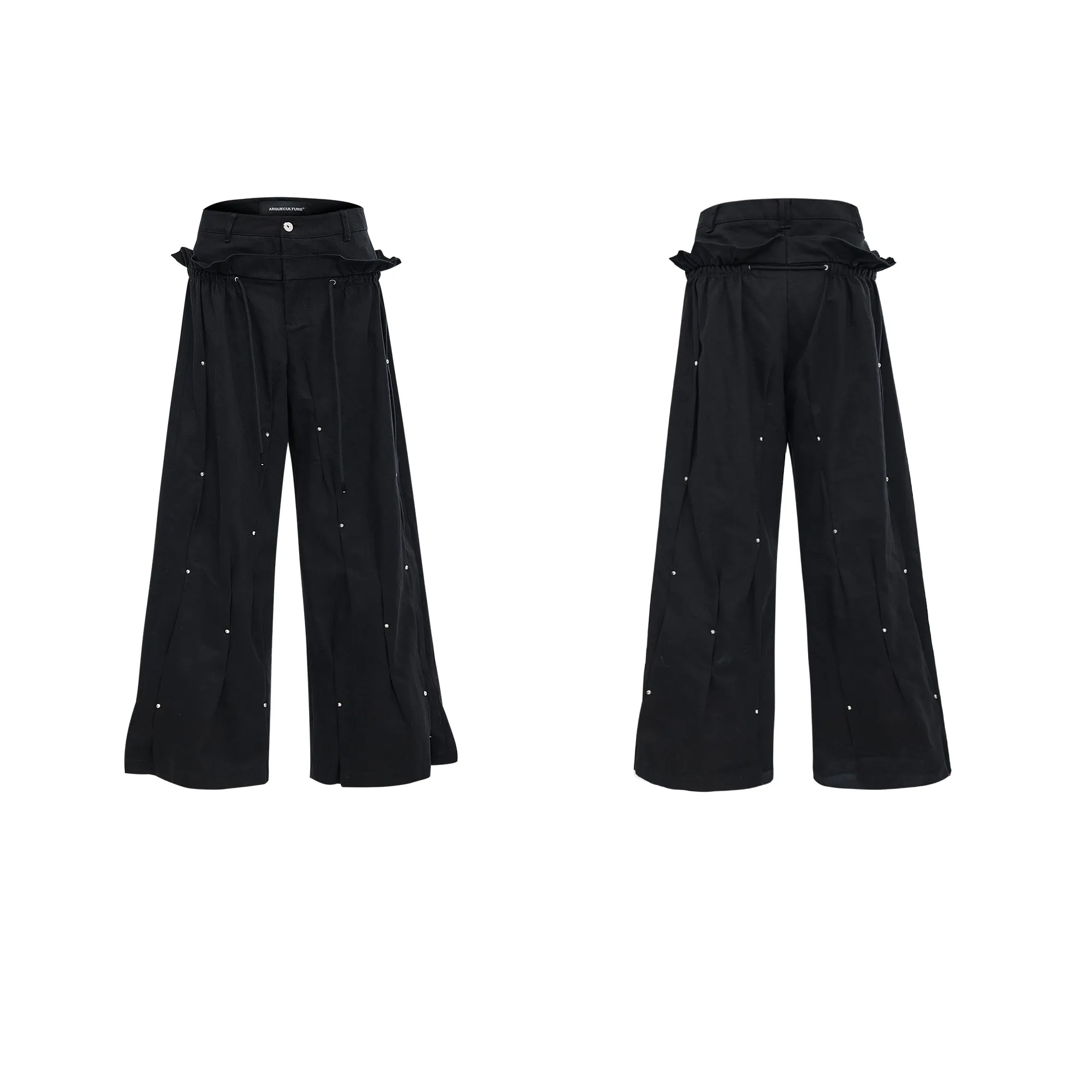 【24s Oct.】Deconstructed Metal Studded Casual Pants