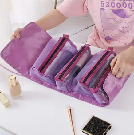 Adjustable Makeup Cosmetic Bag5448-Purple