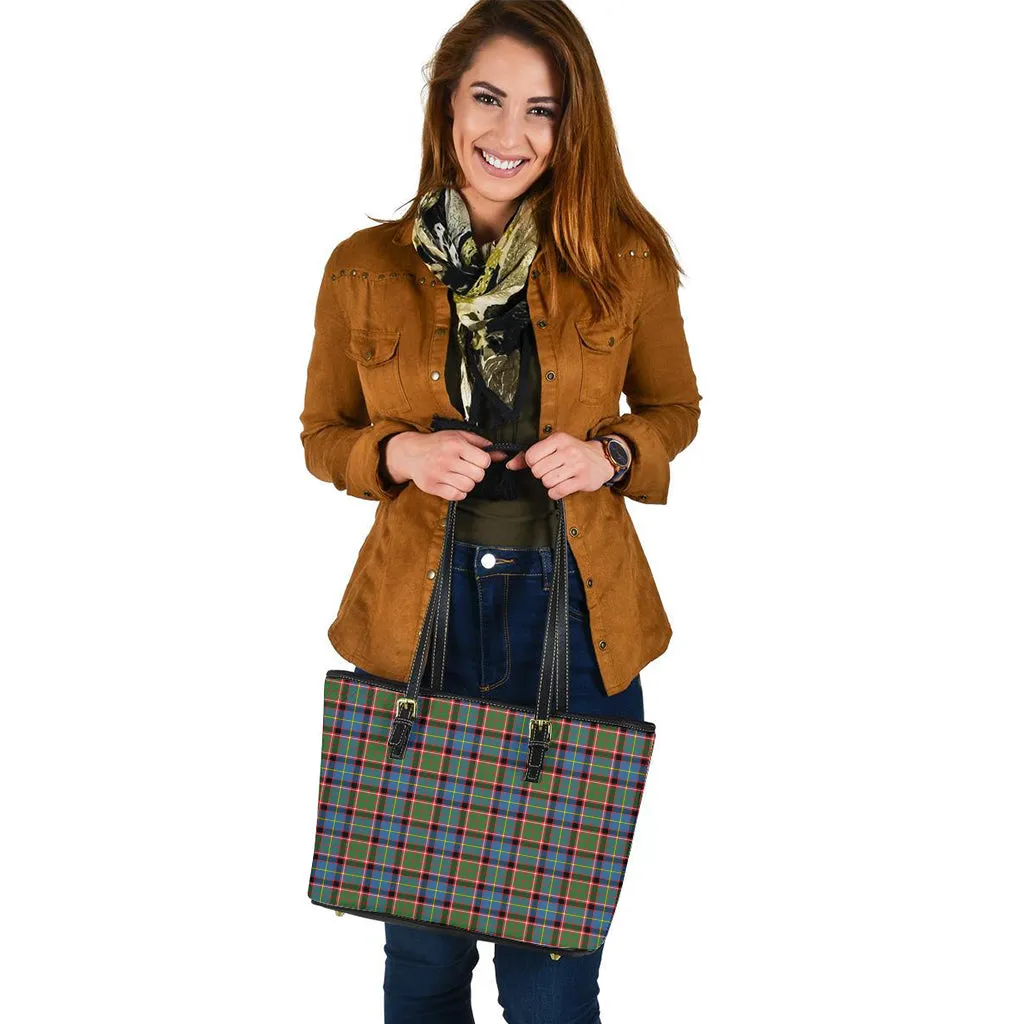 Aikenhead Tartan Leather Tote Bag