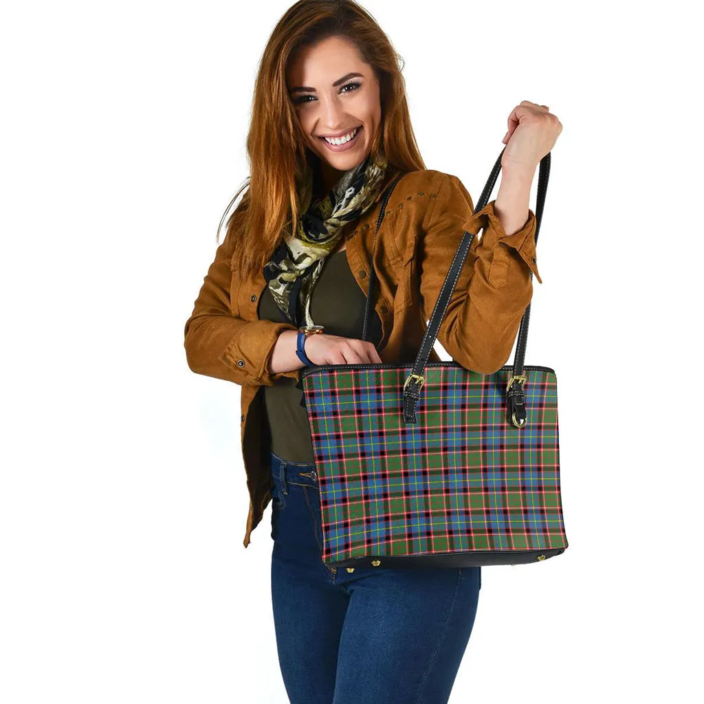 Aikenhead Tartan Leather Tote Bag