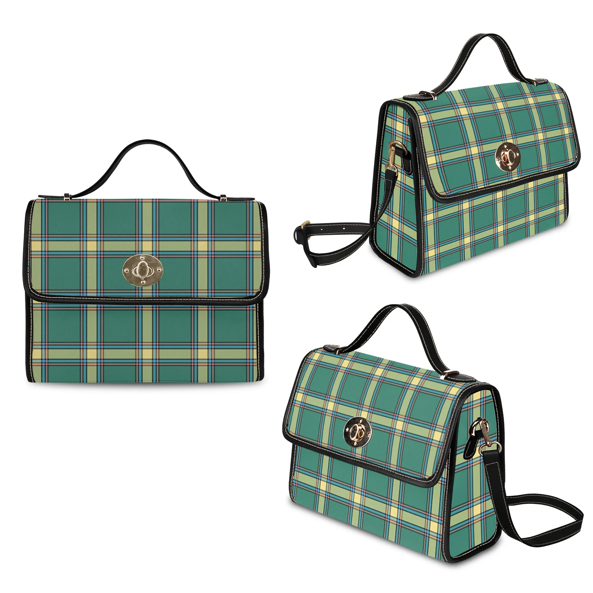 Alberta Province Canada Tartan Waterproof Canvas Bag