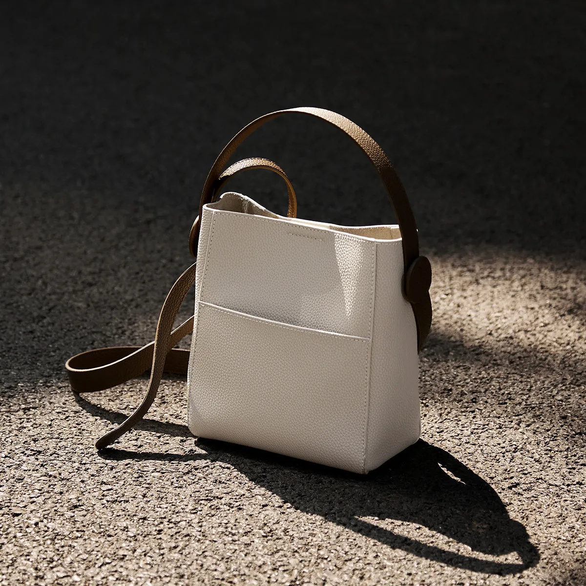 Alexa Daily Leather Bucket Bag