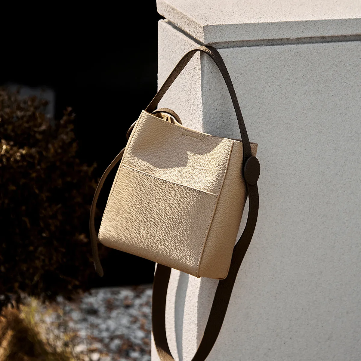 Alexa Daily Leather Bucket Bag