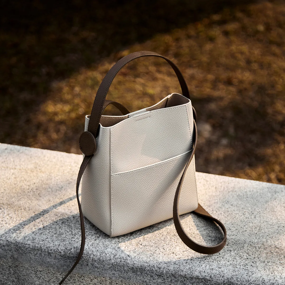 Alexa Daily Leather Bucket Bag