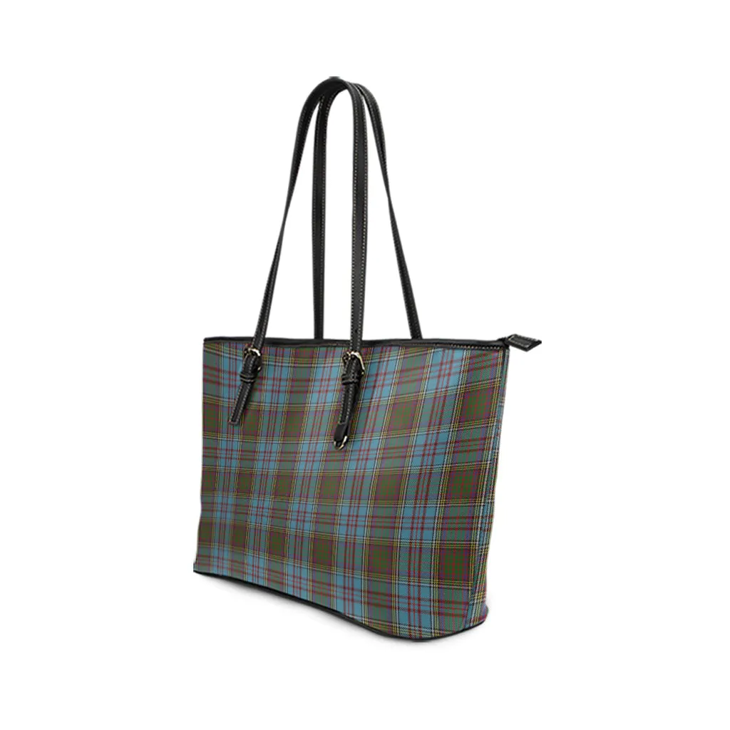 Anderson Tartan Leather Tote Bag