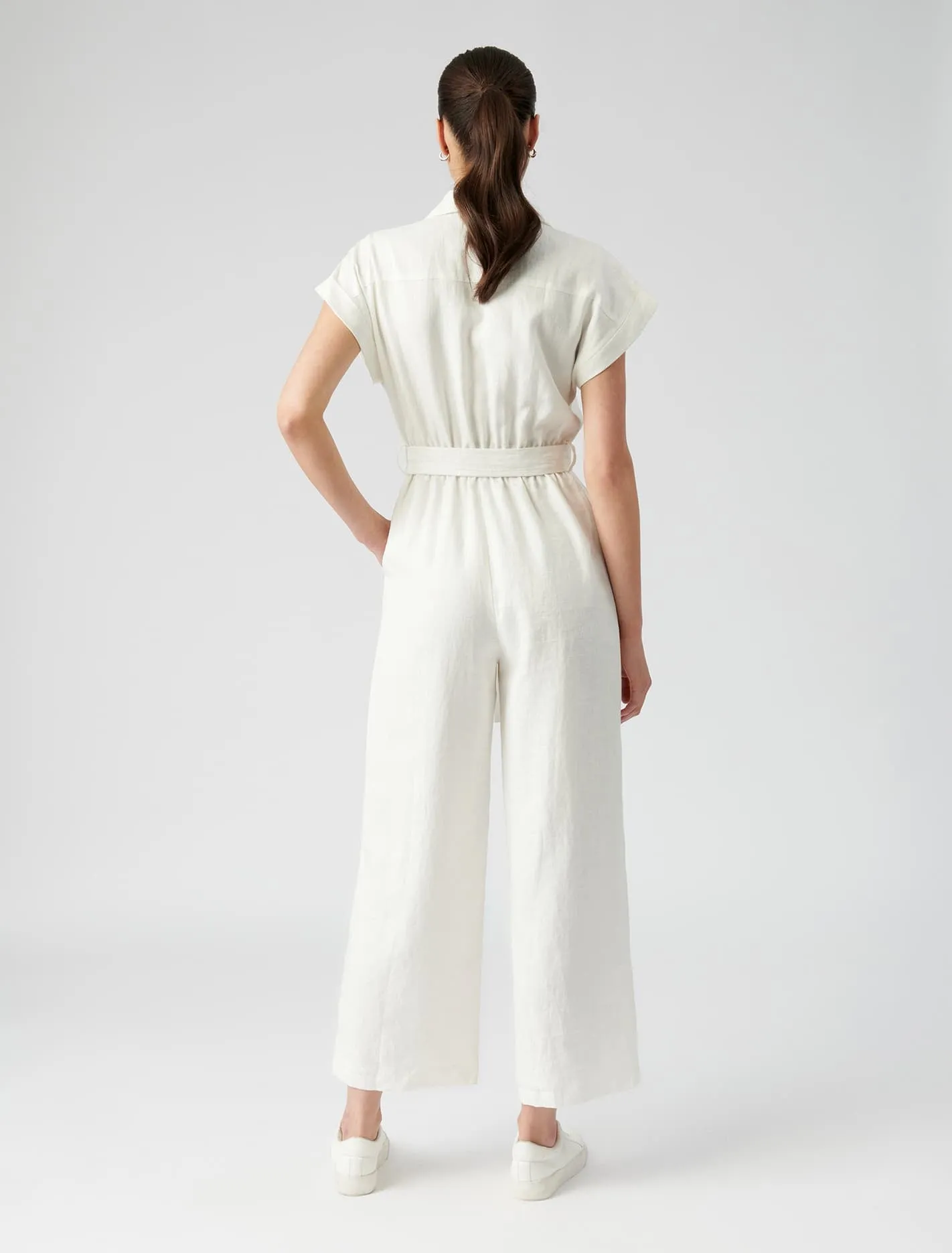 Arizona Linen Belted Jumpsuit