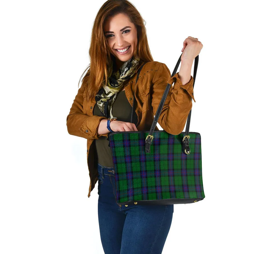 Armstrong Tartan Leather Tote Bag