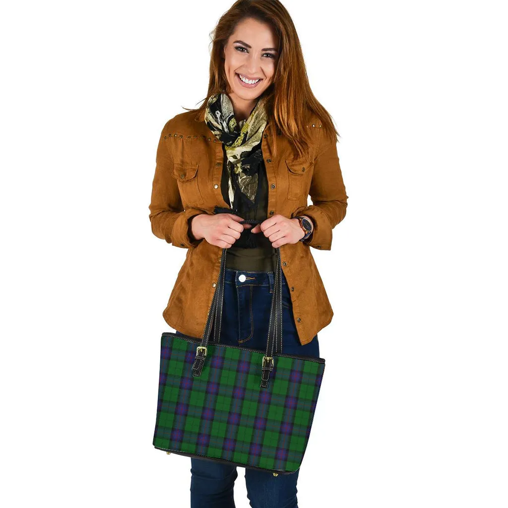 Armstrong Tartan Leather Tote Bag