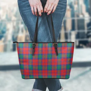 Auchinleck (Affleck) Tartan Leather Tote Bag