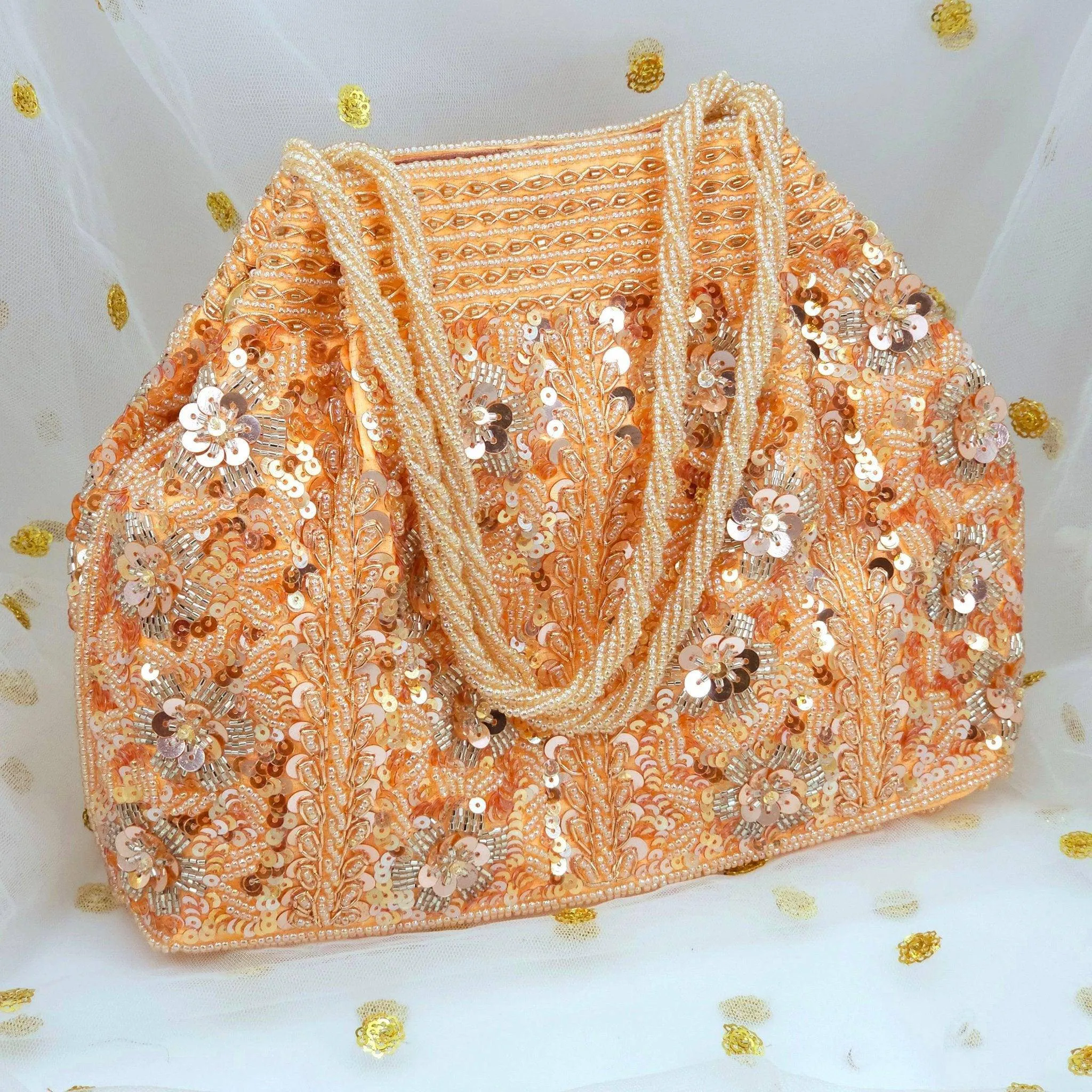 Aurum Bridal Clutch Bag - Rose Gold