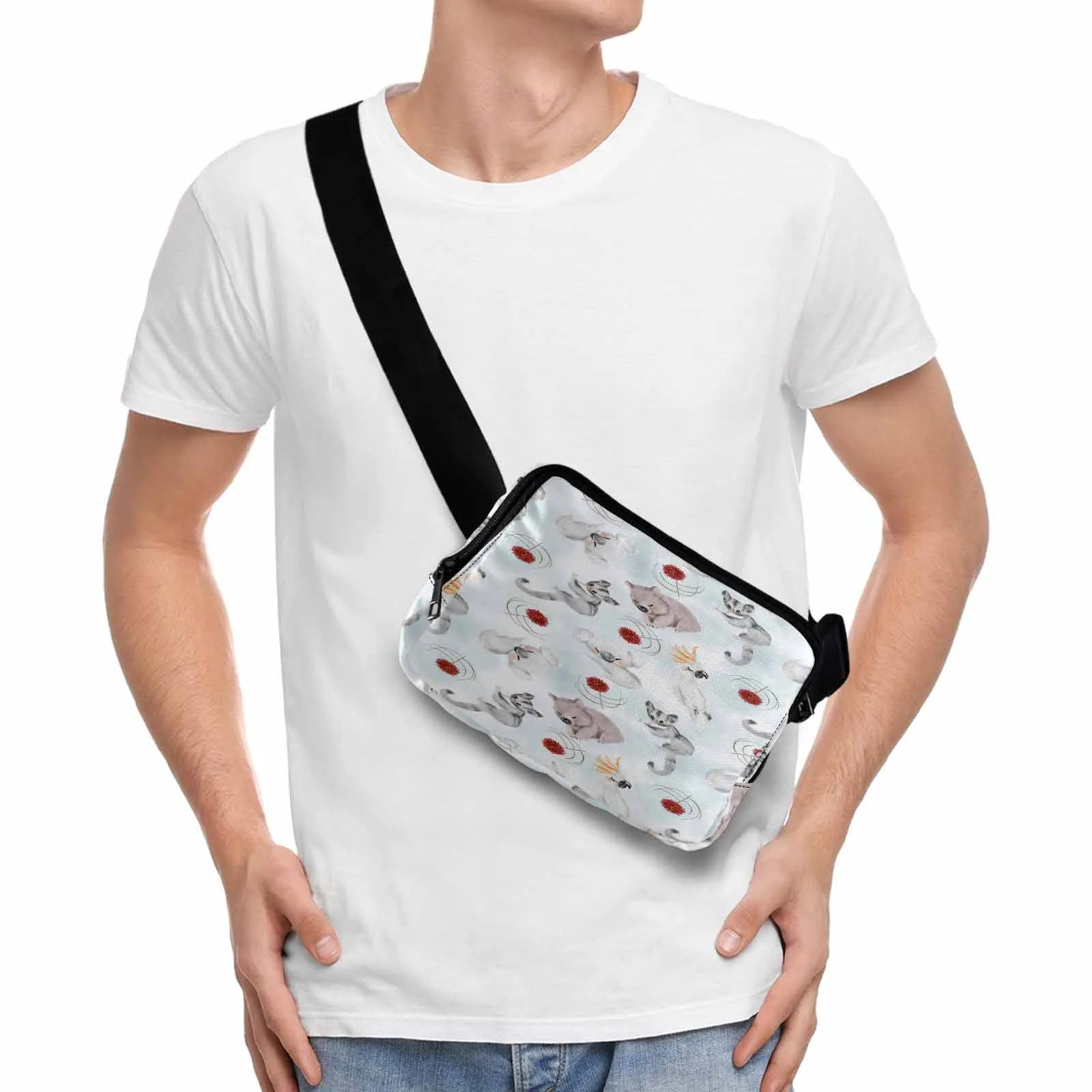 Australian Animals Koala, Sugar Glider, Wombat  Belt Bag