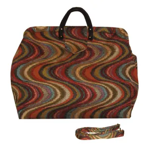 AUTUMN WAVES TAPESTRY CARPET BAG