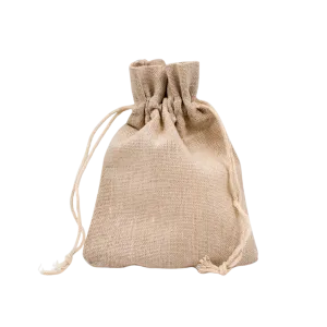 BAG FABRIC NATURAL 13.5X17.5CM 20PCS