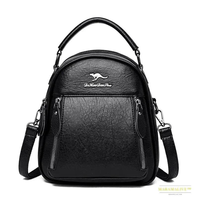 Bagpack Women Leather Backpack Designer Shoulder Bags For Women 2024 Back Pack School Bags For Teenage Girls Mochila Feminina