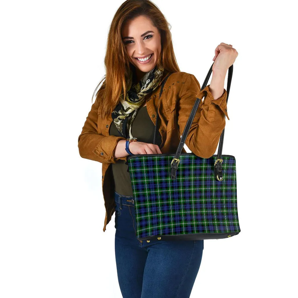 Baillie (Bailey) Tartan Leather Tote Bag