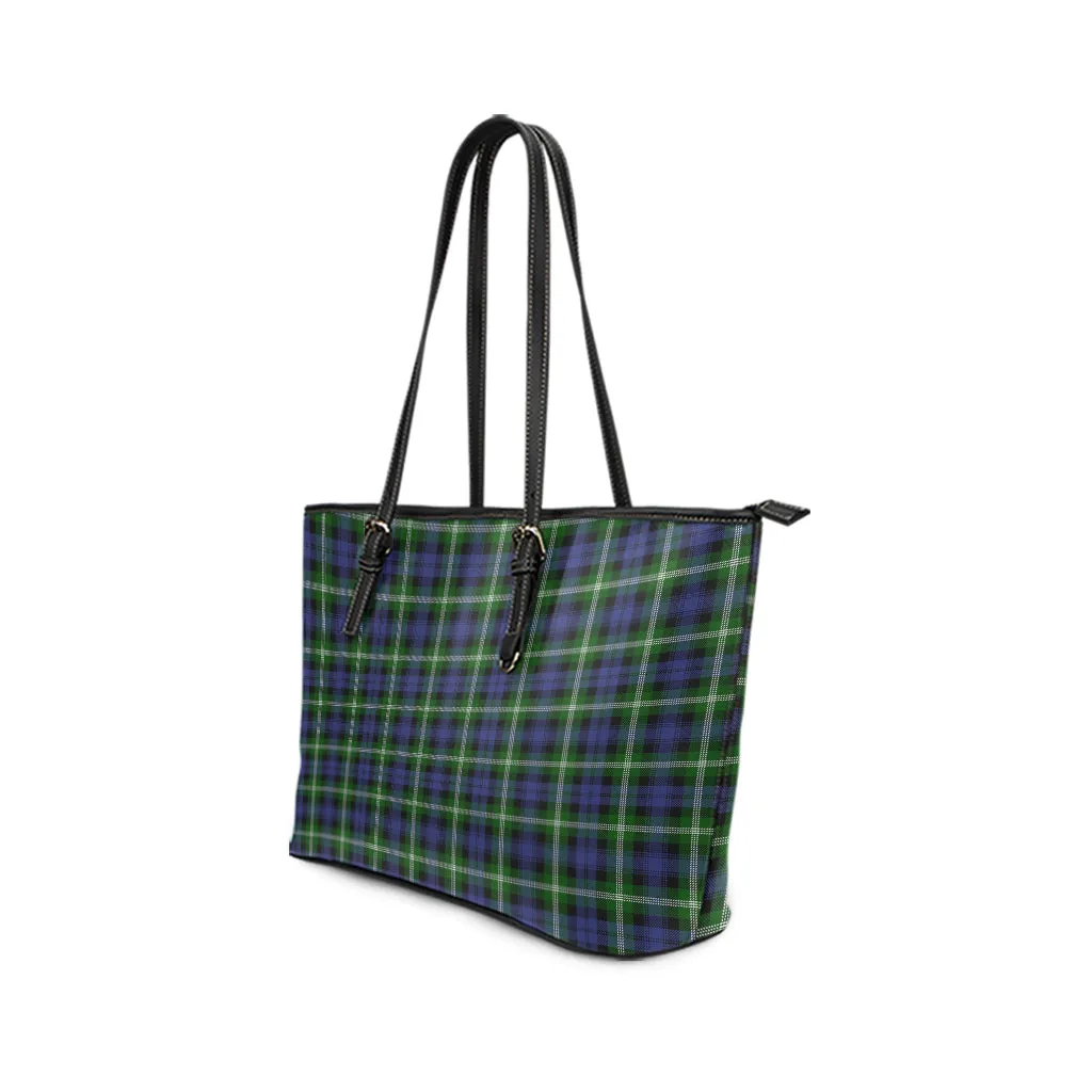 Baillie (Bailey) Tartan Leather Tote Bag