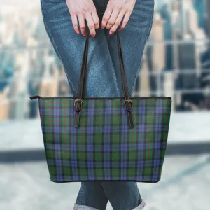 Baird Tartan Leather Tote Bag