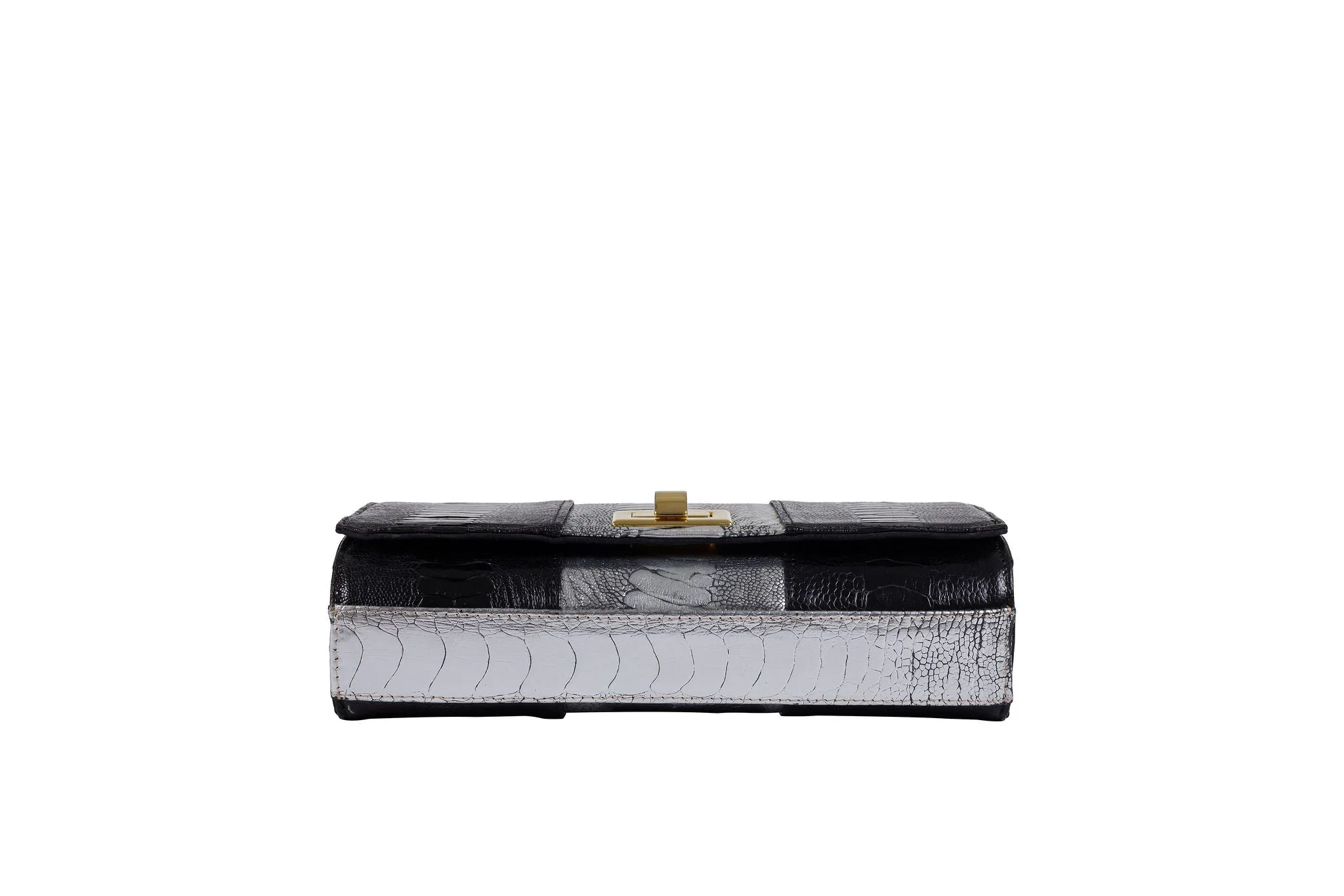 BEA - OSTRICH SHIN LEATHER CLUTCH BAG