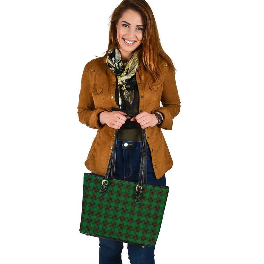 Beveridge Tartan Leather Tote Bag