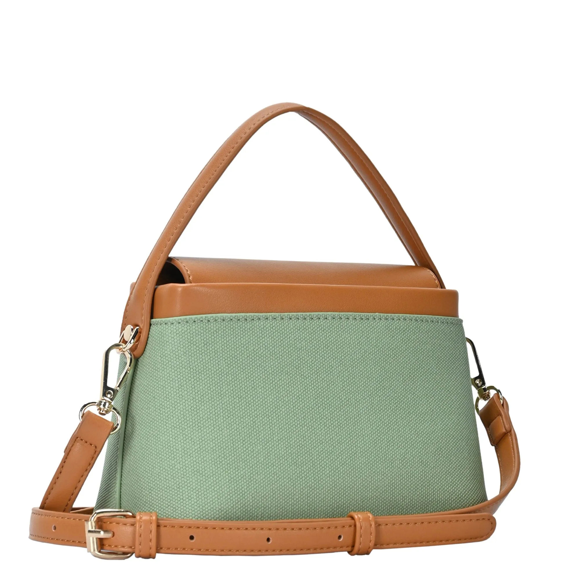 BGW6567 Melanie Twist Lock Satchel/Crossbody Bag