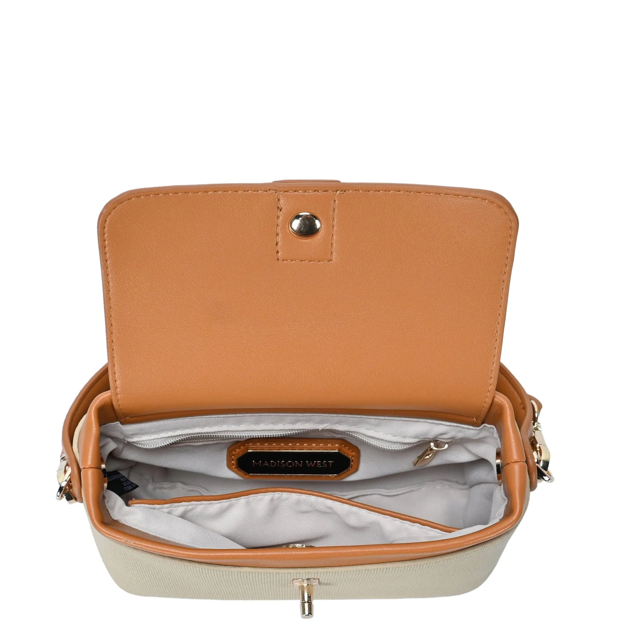 BGW6567 Melanie Twist Lock Satchel/Crossbody Bag