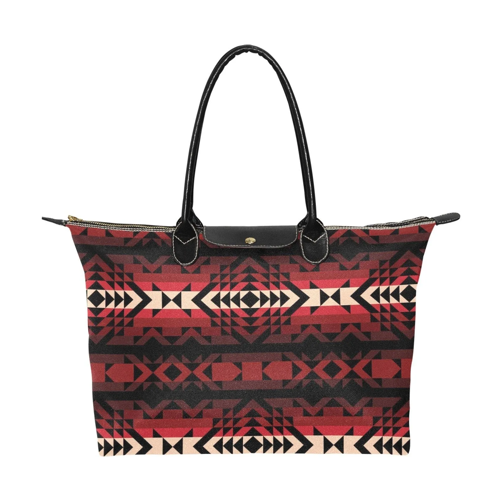 Black Rose Single-Shoulder Lady Handbag