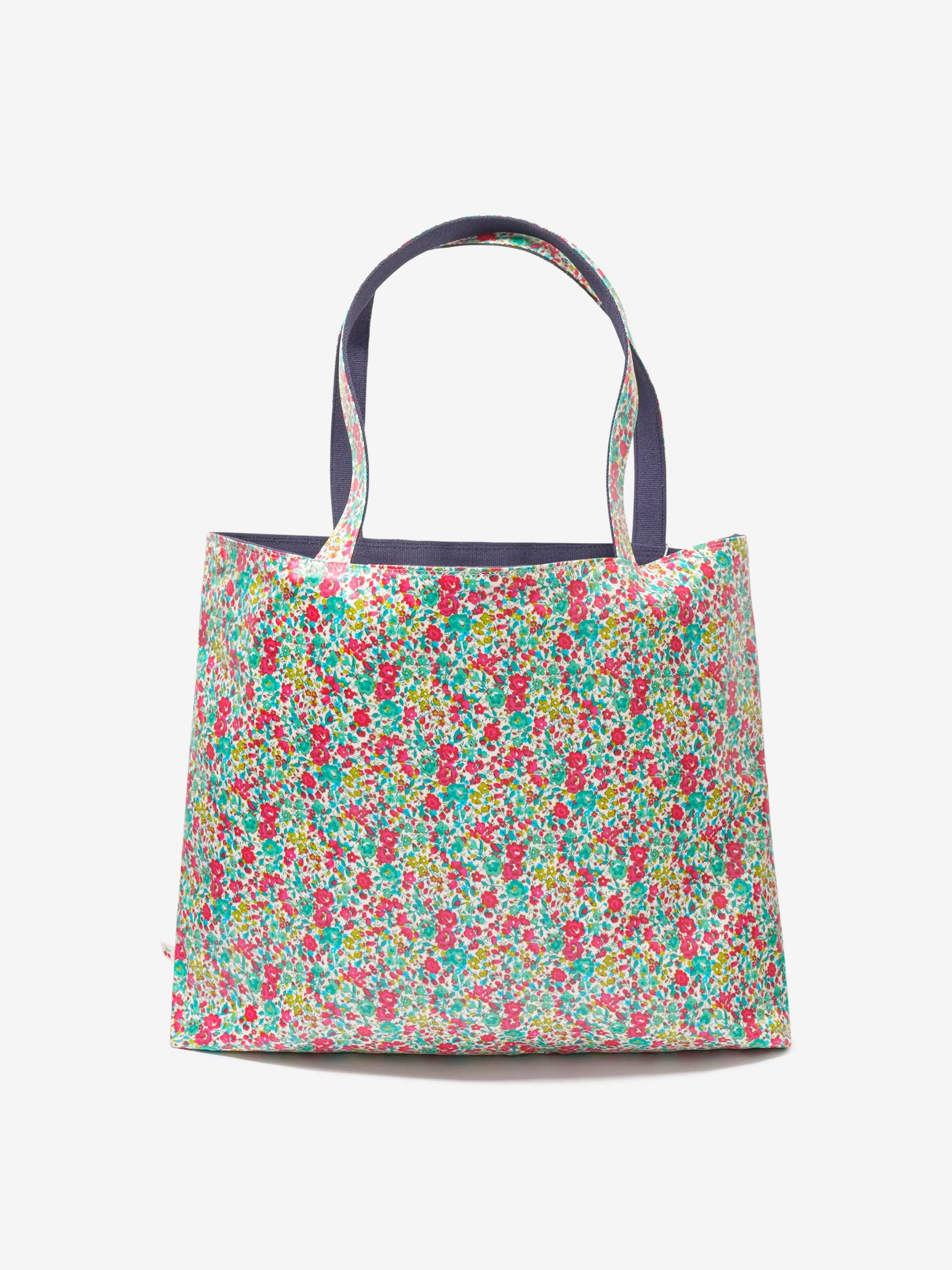 Bonpoint Girls Floral Reversible Tote Bag in Mint