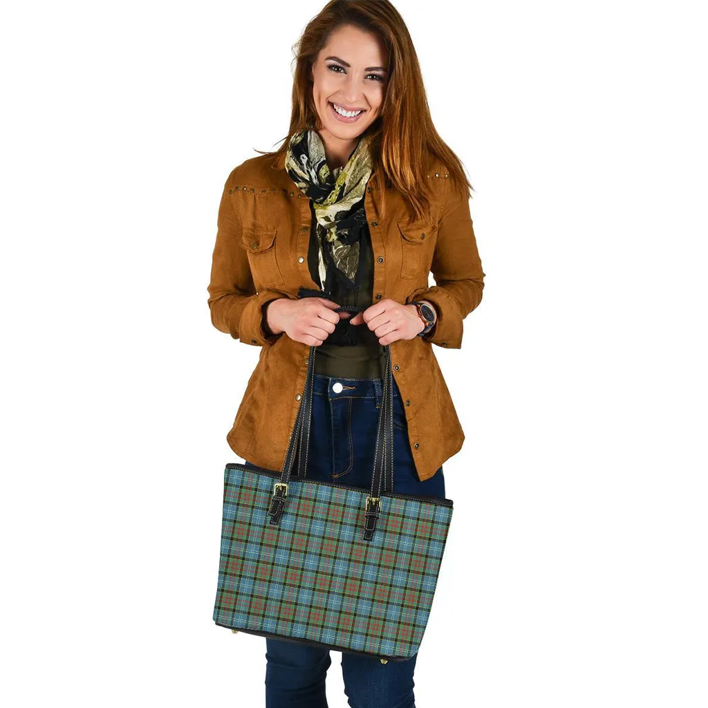 Brisbane Tartan Leather Tote Bag