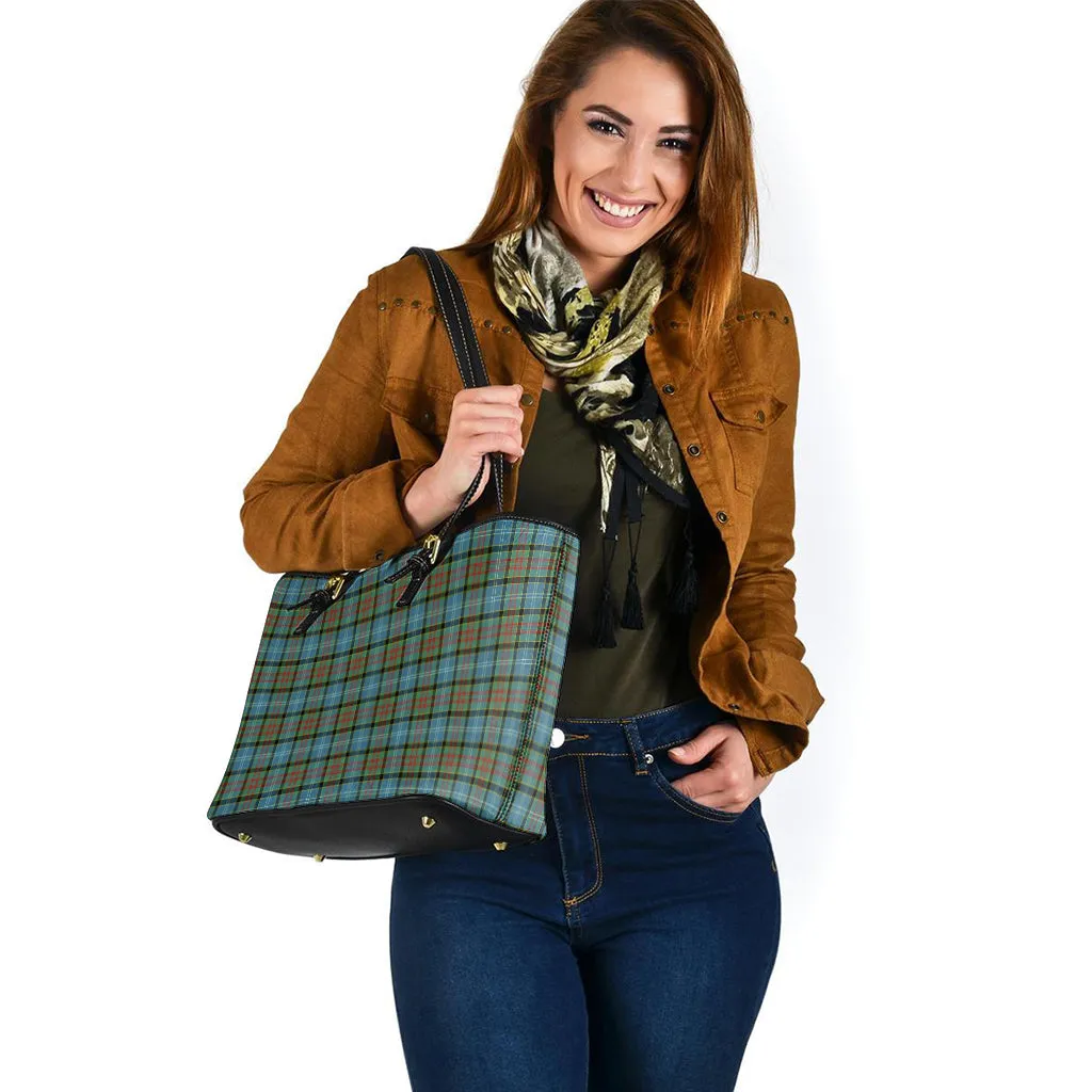 Brisbane Tartan Leather Tote Bag