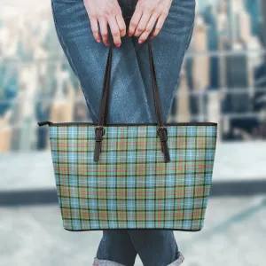 Brisbane Tartan Leather Tote Bag