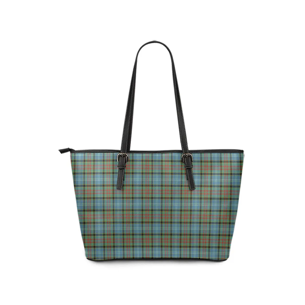 Brisbane Tartan Leather Tote Bag