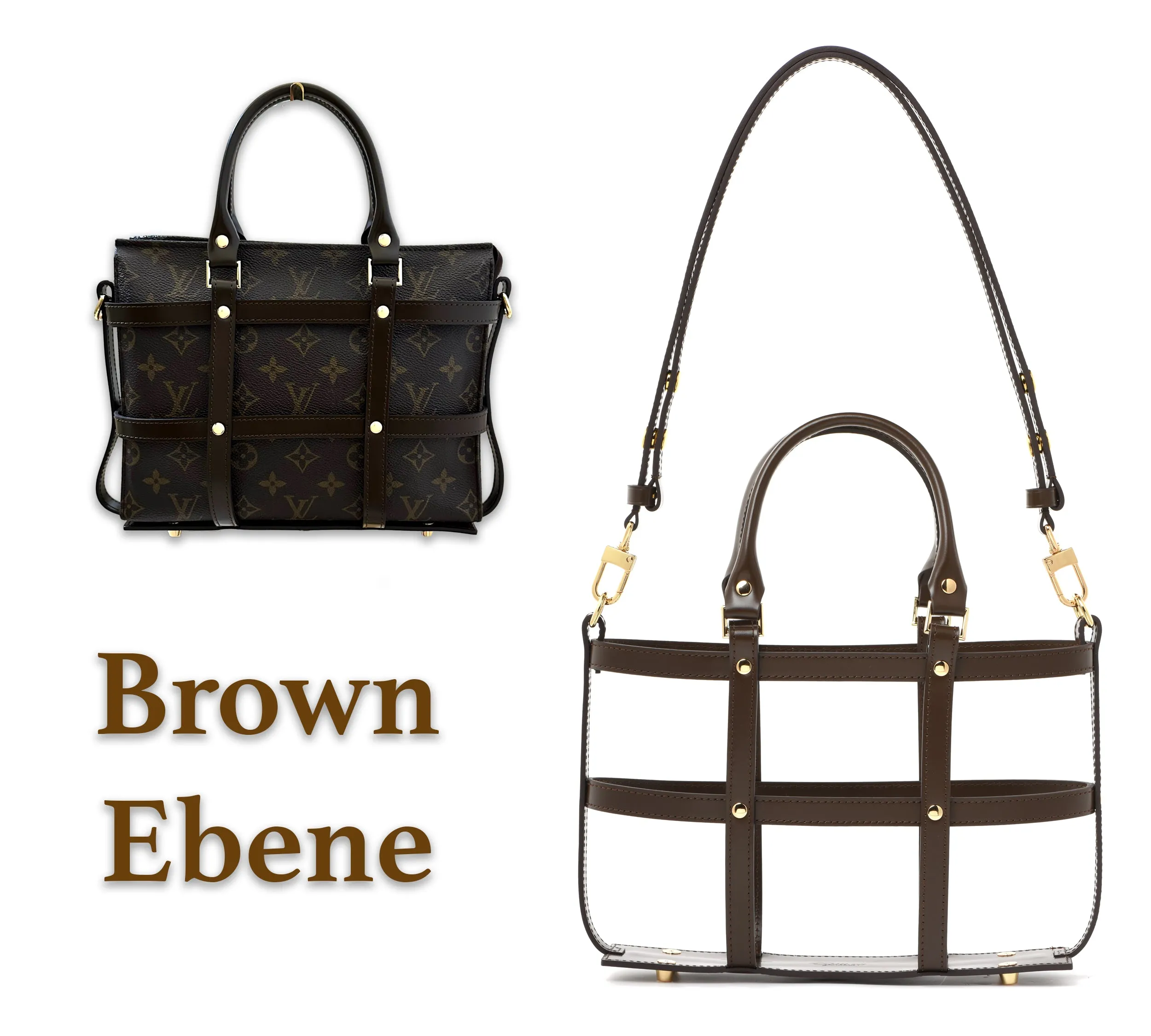 Brown Ebene cowhide Leather - Encasement for Toiletry 26