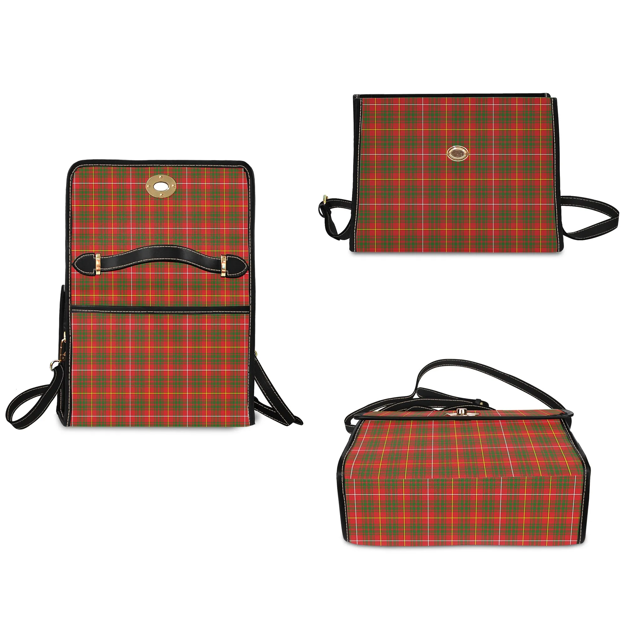 Bruce Modern Tartan Waterproof Canvas Bag