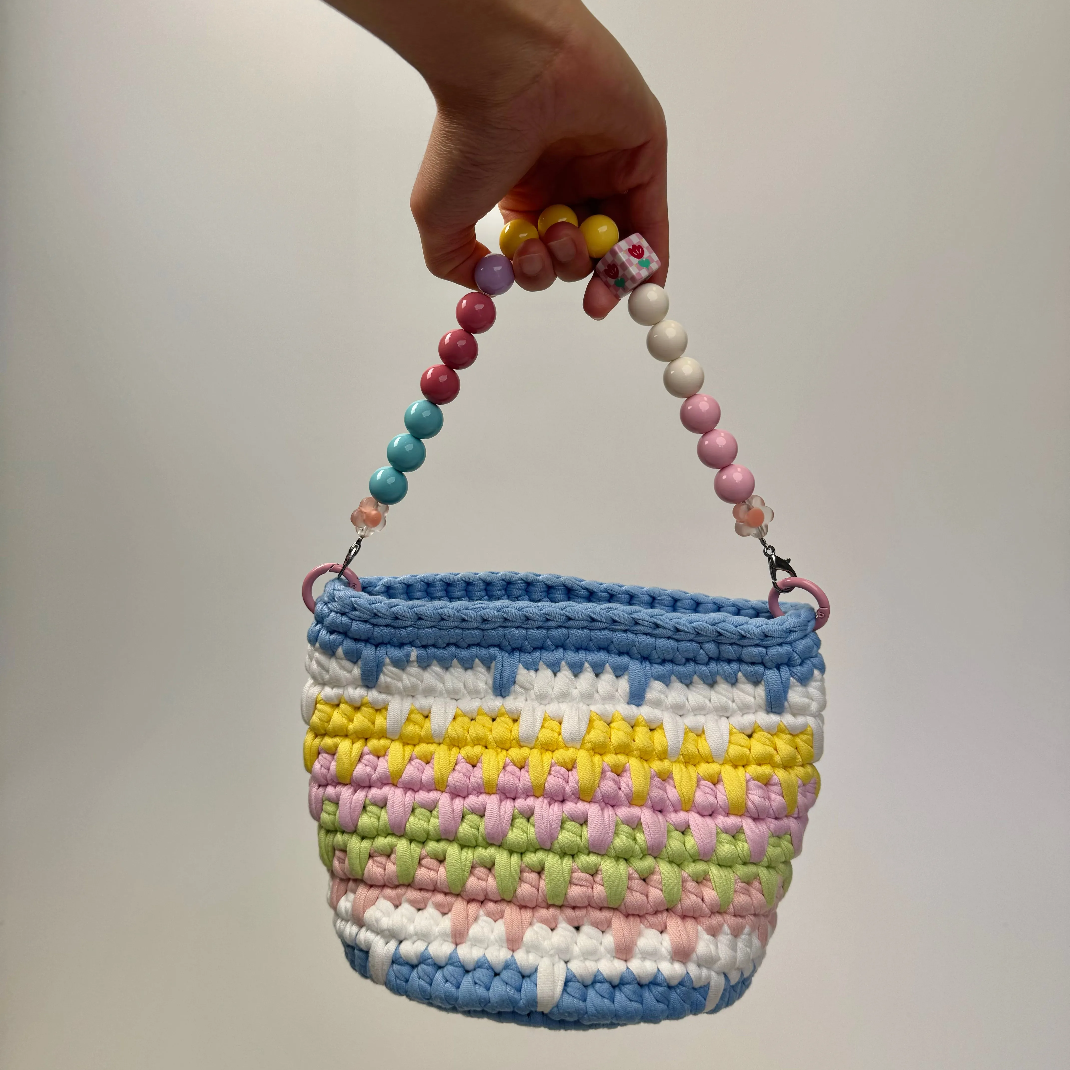 Candy Color Crochet Bag