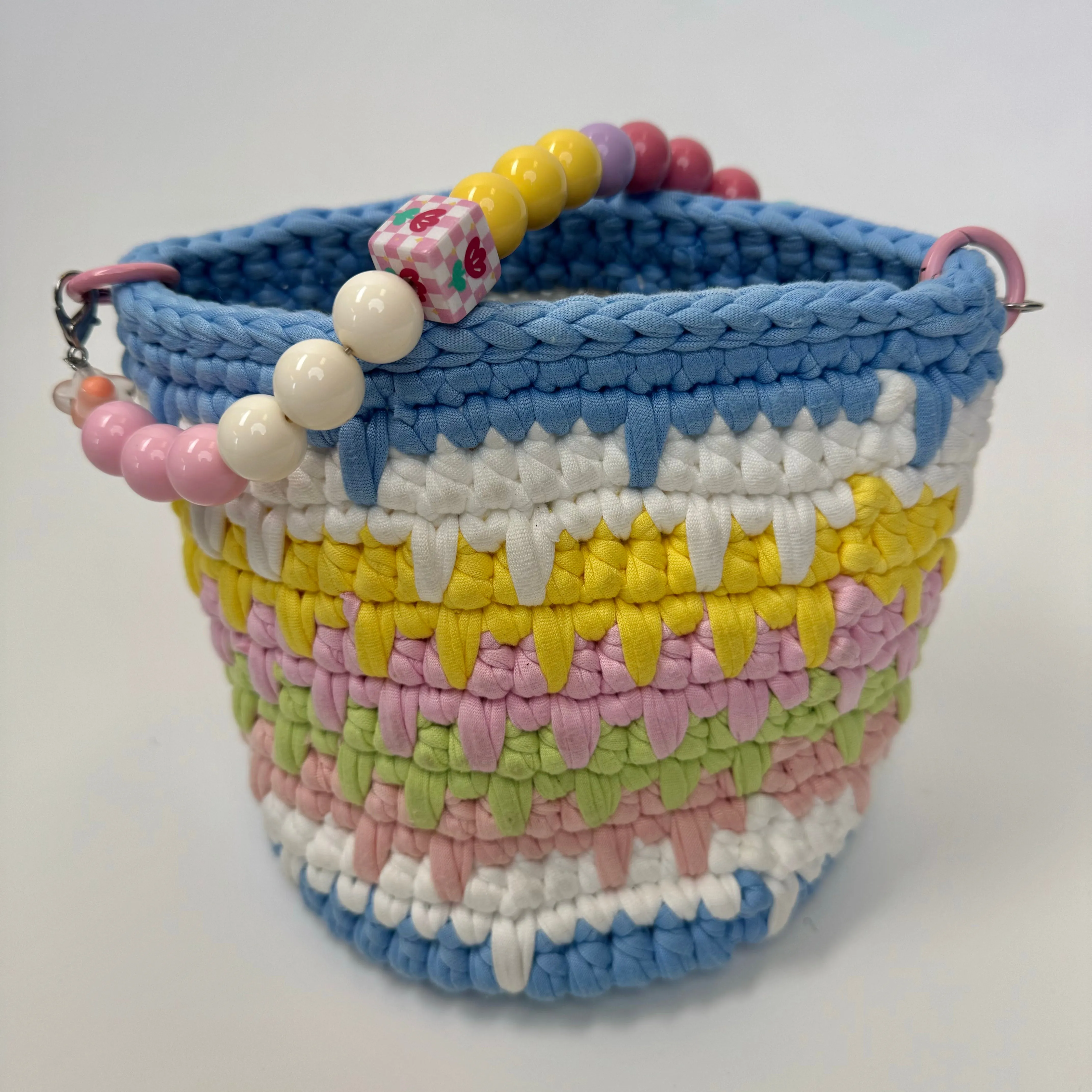 Candy Color Crochet Bag