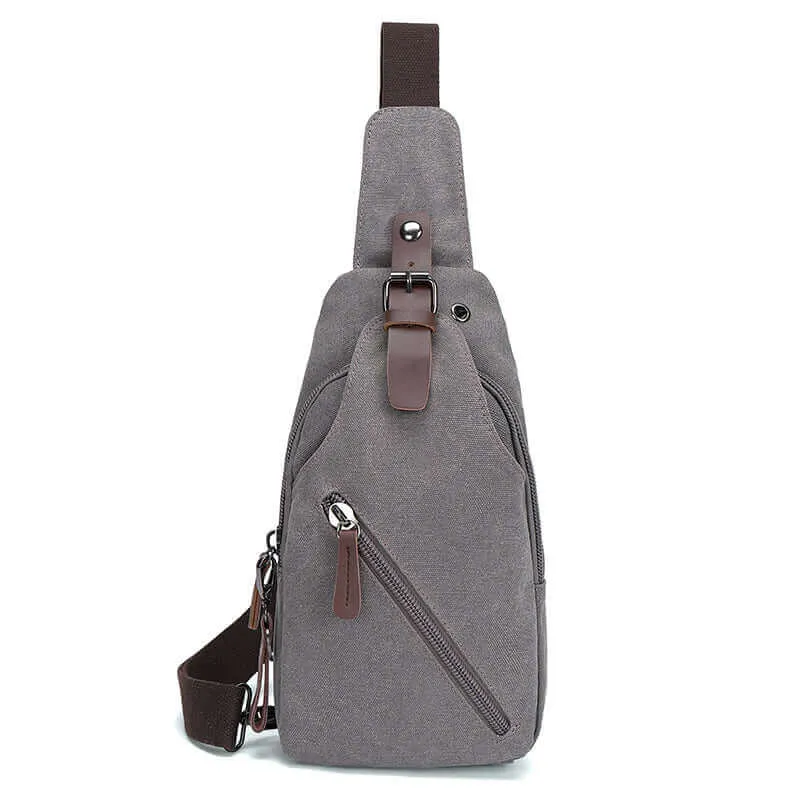 Canvas Chest Bag | Crossbody Sling Bag