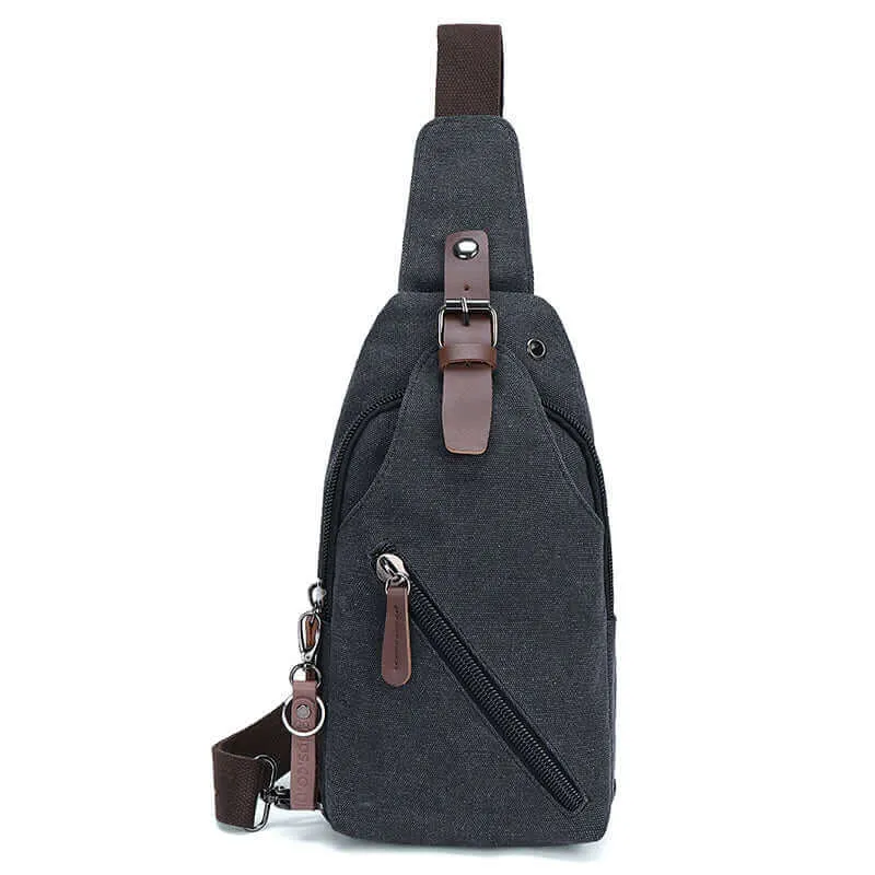 Canvas Chest Bag | Crossbody Sling Bag