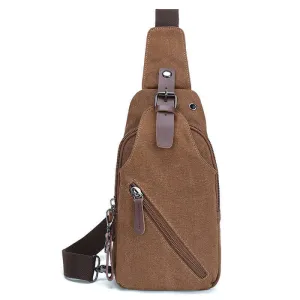 Canvas Chest Bag | Crossbody Sling Bag