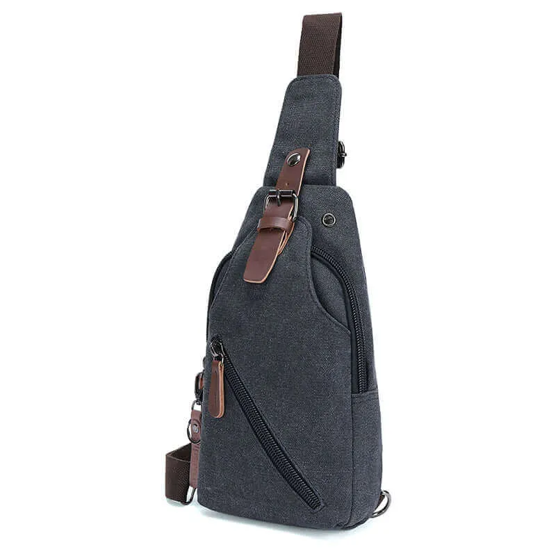 Canvas Chest Bag | Crossbody Sling Bag