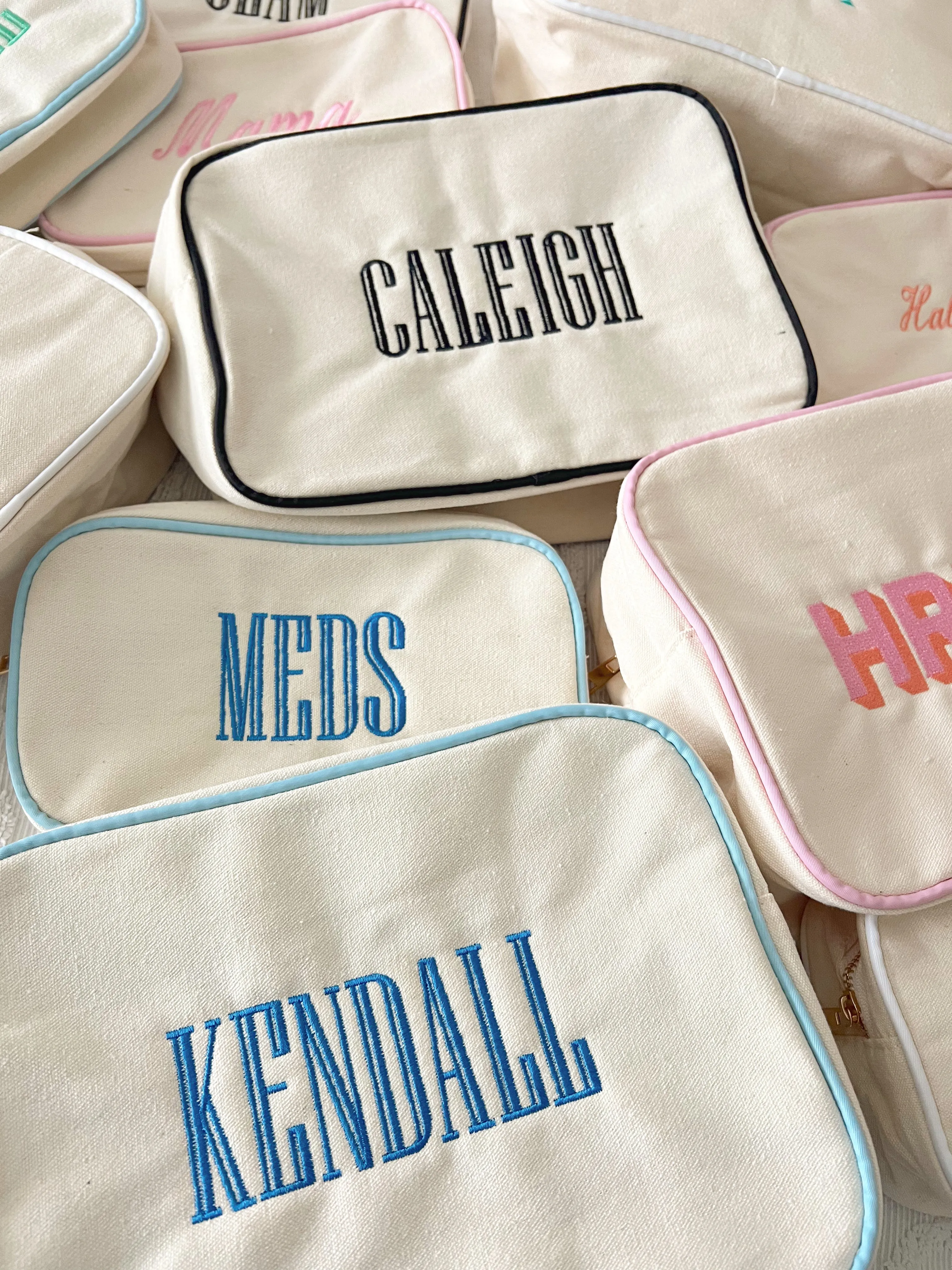 Canvas Makeup Bag Collection