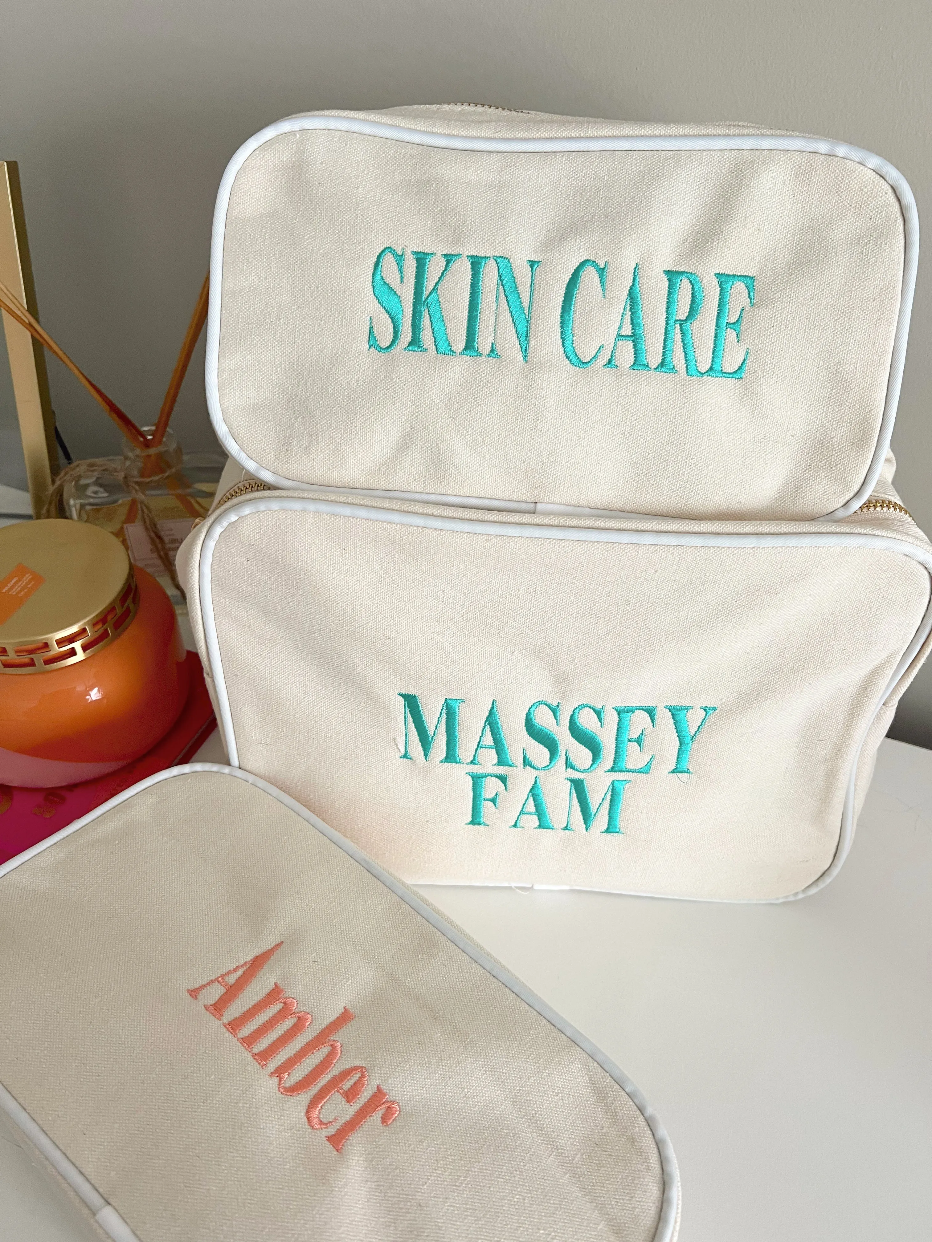 Canvas Makeup Bag Collection