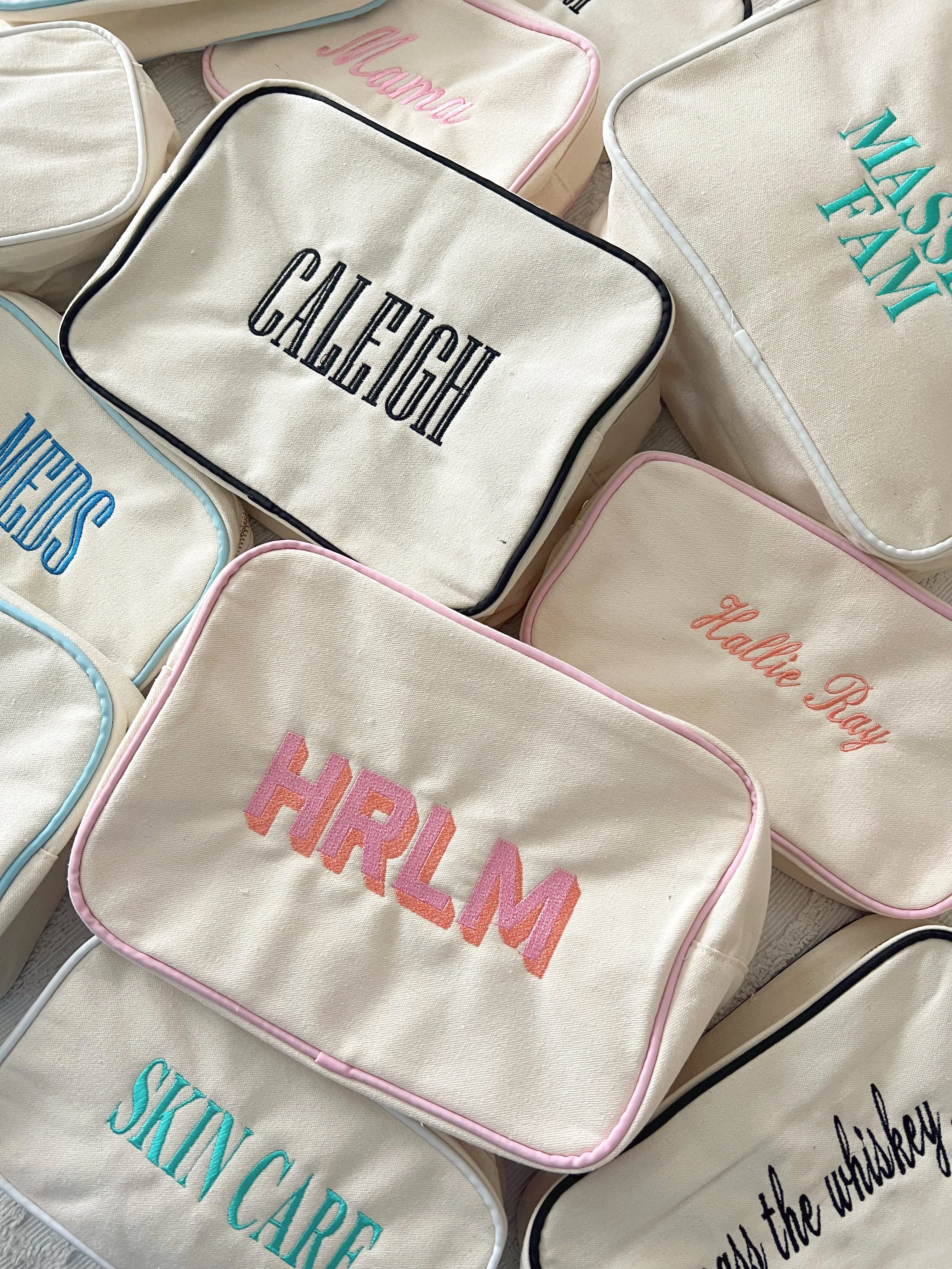 Canvas Makeup Bag Collection