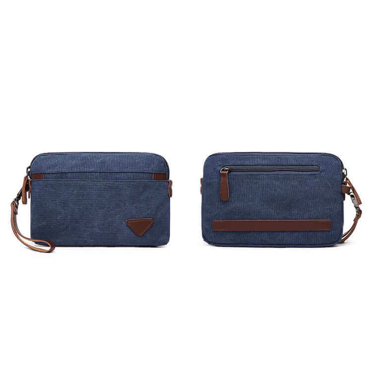 Canvas Multi-Purpose Clutch Bag - Unisex Versatile Design