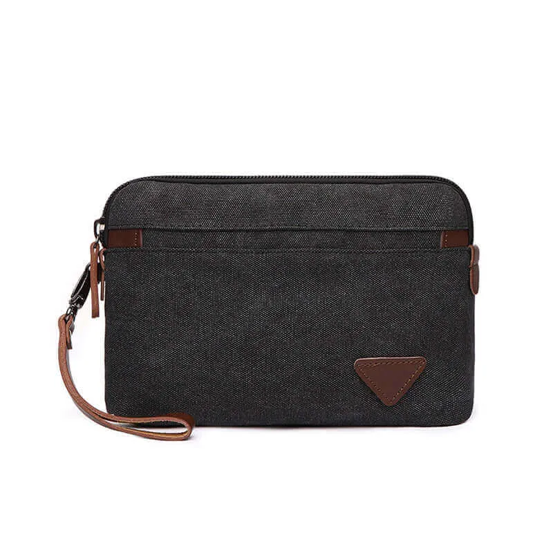 Canvas Multi-Purpose Clutch Bag - Unisex Versatile Design