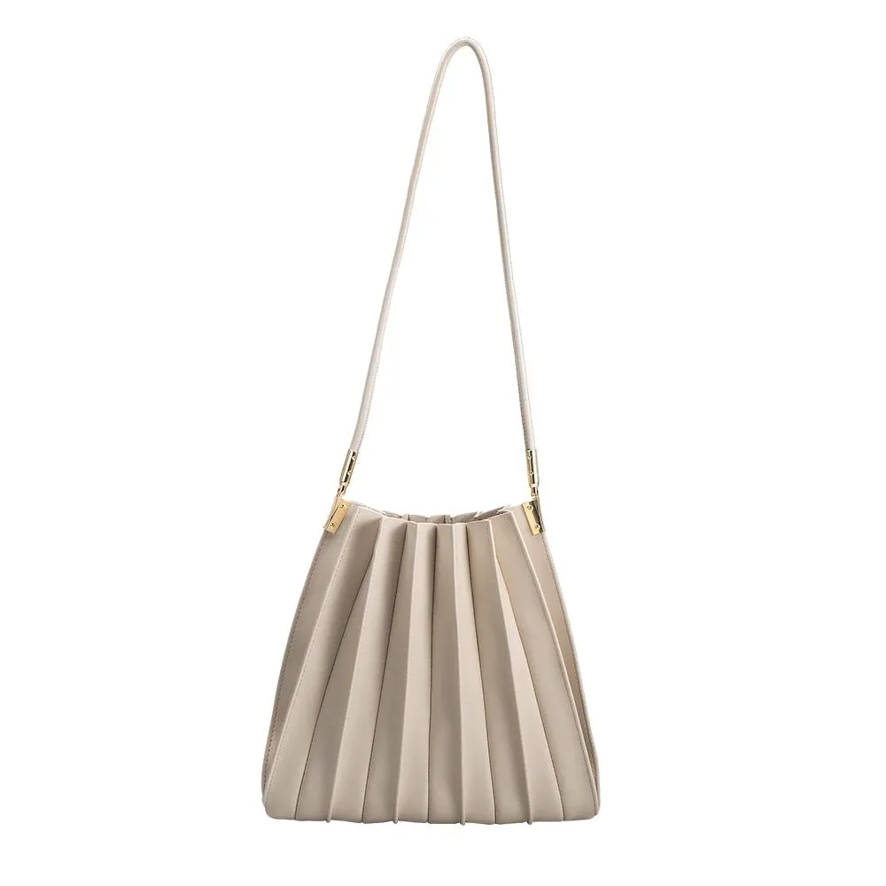 Carrie Pleated Shoulder Bag