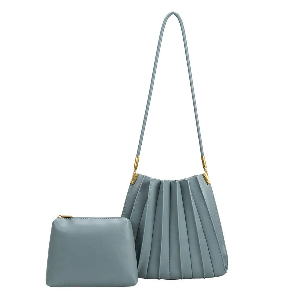 Carrie Pleated Shoulder Bag