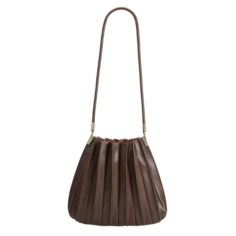 Carrie Pleated Shoulder Bag