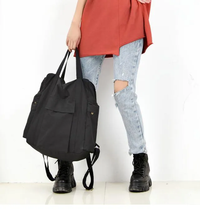 Casual Large Backpack Women Handbag Bag Shoulder Tote Bag Simple Design